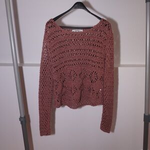 Women's Brown Crochet Sweater - Atmosphere by Primark